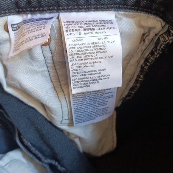 32x32 Levis 501 Faded Black Distress Metal Denim Jeans Trashed Punk Goth Rocker - Picture 8 of 8